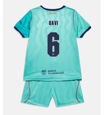 Barcelona Paez Gavi #6 Tredjetrøje Børn 2026-27 Kortærmet (+ Korte bukser)